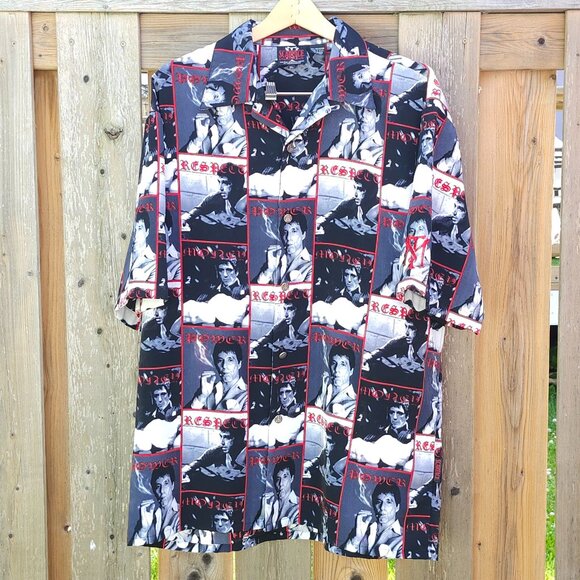 Dragonfly Clothing Co. Scarface Tony Montana Cuban Shirt Men's Size XL VTG - Picture 2 of 6